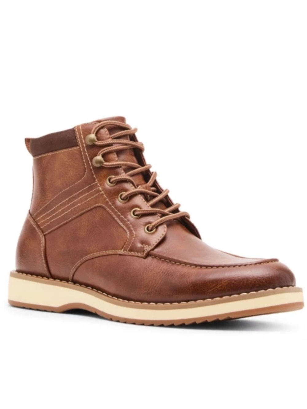 Steve Madden Men's Lace Up Casual Boots Variety Brown Size 12 High Top Shoes